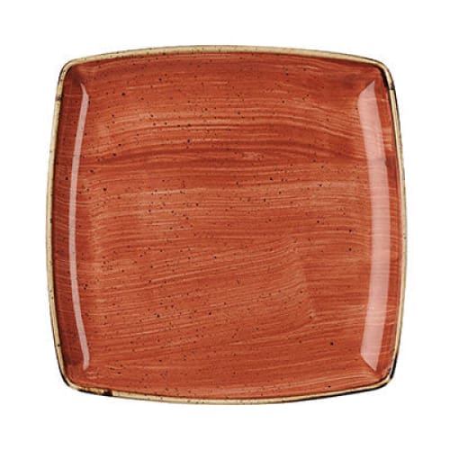 Stonecast-spiced Orange Deep Square Plate 26.8cm (6)