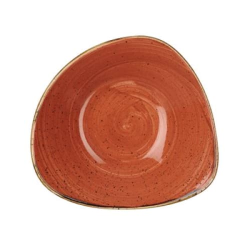 Stonecast - Spiced Orange Triangle Bowl 15.3cm (12)