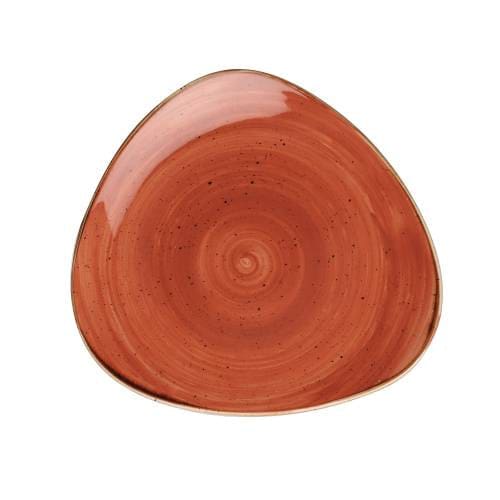Stonecast - Spiced Orange Triangle Plate 22.9cm (12)
