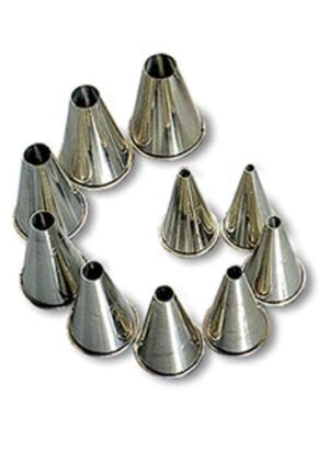 10pc Plain Nozzle Set Metal Nsm0010