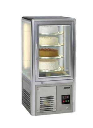 120lt Cake Display Fridge Table Top Salvadore Rotating