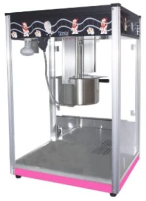 16oz Pink & Black Popcorn Machine Chromecater Pop16b
