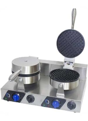 2 Plate Waffle Bakers Chromecater Uwb-2