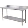 2.4m Splash - back Stainless Steel Table Chromecater Cc2.4sb