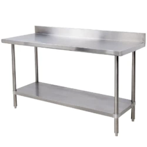 2.4m Splash - back Stainless Steel Table Chromecater Cc2.4sb