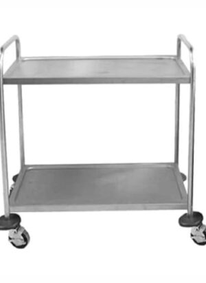 2 Tier Tea Trolley S/steel Global Tts0002