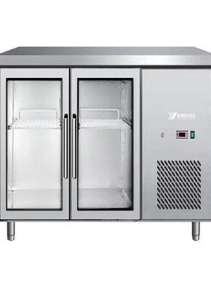2 Glass Door 250L UnderBar EPF3721 | Glass door Undercounter 2 door lock available | wedoall.co.za