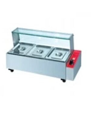 3 Division Bain Marie Tm Sneeze Guard Gatto Ot-bm-3