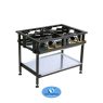 4 Burner Staggered Boiling Table