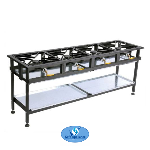 4 Burner Straight Boiling Table