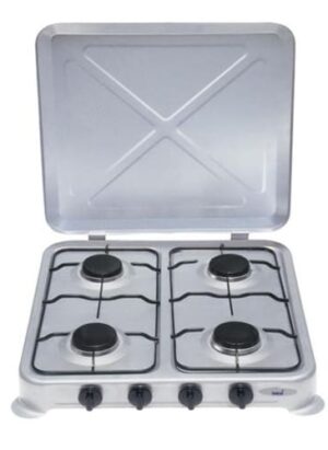 4 Burner Enamel Hotplate With Lid 26/004a
