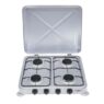 4 Burner Enamel Hotplate With Lid 26/004a