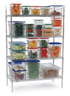 4tier Shelving Unit Chromed 1200 x 455 1830mm Suc1200