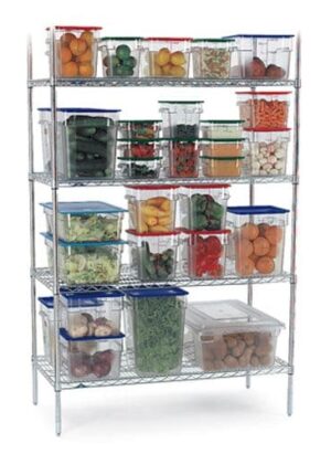 4tier Shelving Unit Chromed 905 x 455 1830mm Suc0905