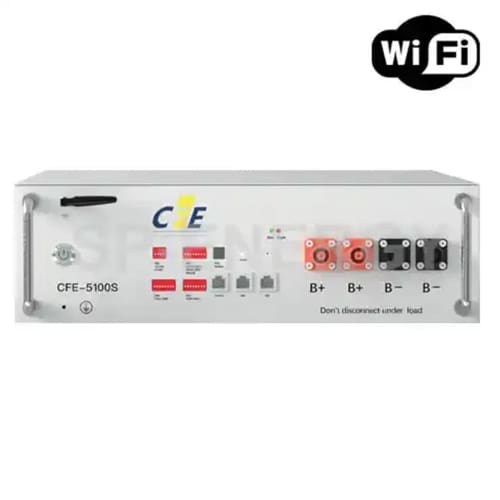 Cfe 5.12 Kwh Lithium Battery 48v (inc Wall Mount Bracket &