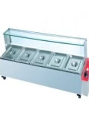 5 Division Bain Marie Tm Sneeze Guard Gatto Ot-bm-5