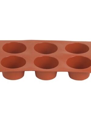 6 Cups 70 x 40mm Mould Silicon Muffin Msm0006
