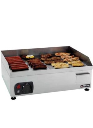 600mm Flat Top Grill Anvil Ribbed / Elec Fta2600