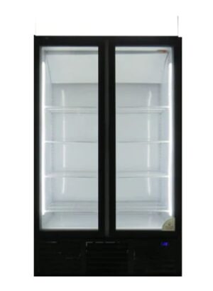 755l Upright Glass Door Freezer 2 Doors Commercial Eu720