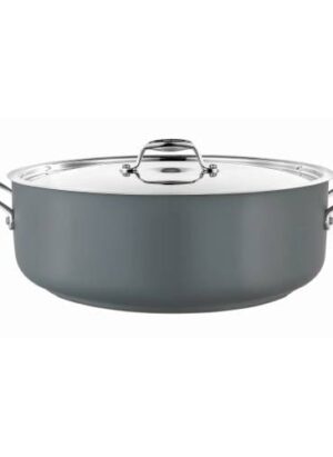 8.9l Pot (grey) Low Casserole W/lid Infiniti Pujadas Pgc0089