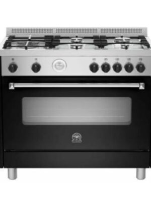 90cm Gas Hob & Oven/grill Black La Germania Americana