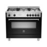 90cm Gas Hob & Oven/grill Black La Germania Americana
