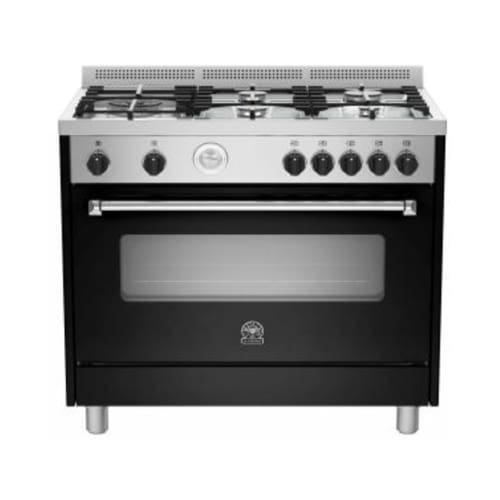 90cm Gas Hob & Oven/grill Black La Germania Americana