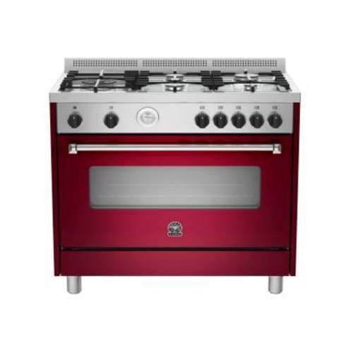 90cm Gas Hob & Oven/grill Burgundy La Germania Americana