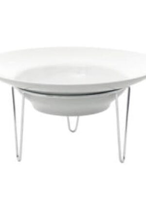 Accent - White - Large Round Bowl Stand 292 x 180mm (1)