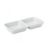 Accent - White - Rectangular 2 Division 14cm Dish (12)