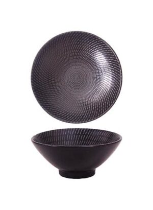 Black Swirl Round V-bowl 10cm (24) Laak6122010/039021a