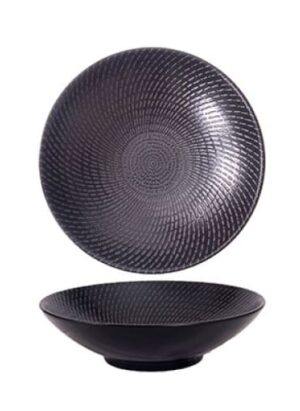 Black Swirl Round Bowl 14.5cm (24) Laak6120014/039021a