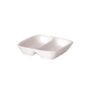 New Bone - White - Square 2 Compt. Dish 8.5cm (12)
