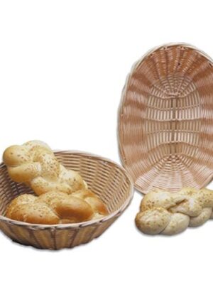 Bread Basket Woven Plastic Dark Brown Oblong - 230 x 100