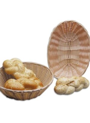 Bread Basket Woven Plastic Dark Brown Oblong - 230 x 100