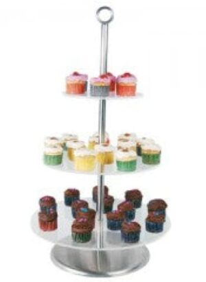 Cake Stand Clear 3 Tier 340 x 285 190mm Csp2003
