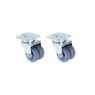 Castor Wheels 75mm X2 Nylon Gnox1008o7