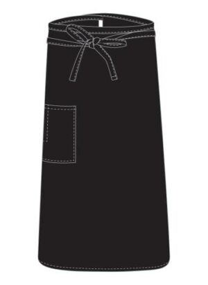 Chefs Uniform Bistro Black Apron Chef E-quip Uni4022
