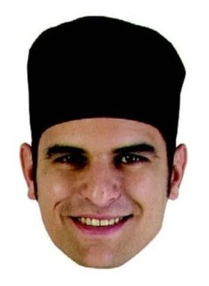 Chefs Uniform Black Poly Cotton Beanie Uni5015