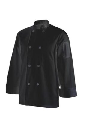 Chefs Uniform Jacket Basic Long - Black - Xx-large Chef