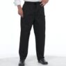 Chefs Uniform Trouser Black Zip x Small Chef E-quip Uni3060