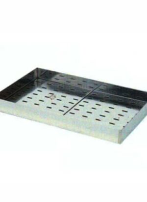 Chip Dump Single Tray With Grid Neutral Stainless Steel