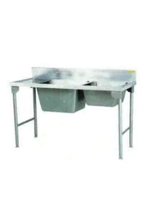 Combination Sink 1600mm Mild Steel Legs Left Sdsn1027o7