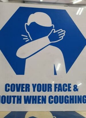 Cover Mouth & Face Sign
