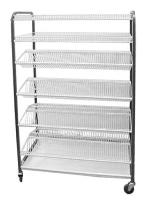 Crockery Rack Mobile F/standing 1130mm (1130 x 600 950mm)