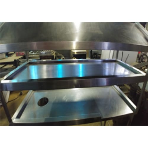 Dirty Table 1700mm 2 Shelf With Canopy (used) Sh028/2019/02