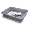 Dish n Tote Grey-500 x 400 130mm Dth0001
