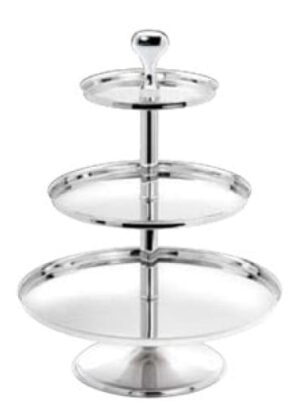 Display Stand S/steel - 3 Tier 266 x 220 167mm Dss0003