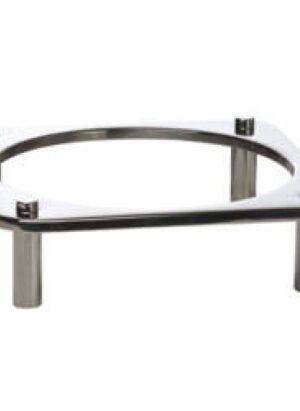 Domino Dish Stand Round S/steel 350 x 103mmdds0350