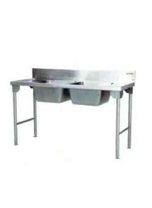 Double Bowl Sink 1600mm Mild Steel Legs Center Sdsn1010o7